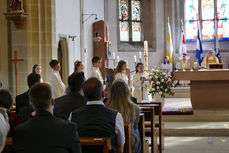 Feier der 1. Heiligen Kommunion in Sankt Crescentius (Foto: Karl-Franz Thiede)